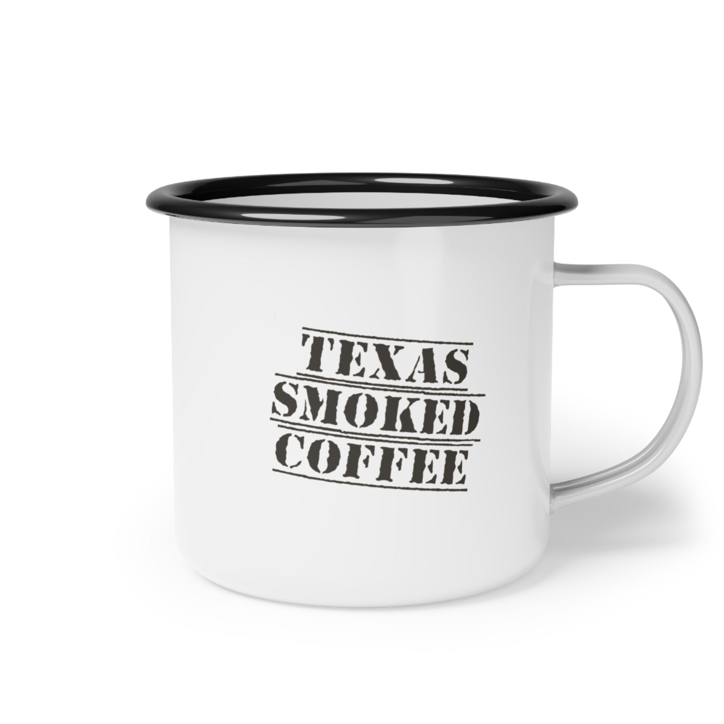 Enamel Camp Cup - Rustic Retro Camping Mug for Outdoors & Coffee